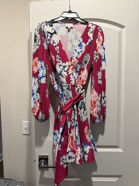 Milly Pink & Blue Floral Dress